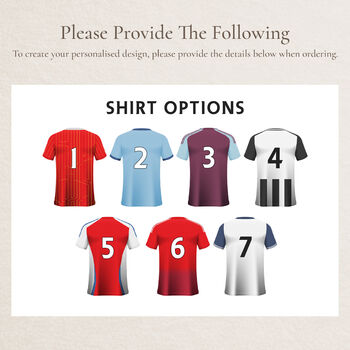 Personalised Couple Sports Shirt Matching Print, 2 of 2