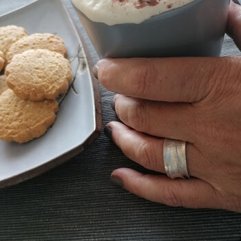 Sterling Silver Blossom Wrapped Ring, 2 of 4