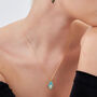 Authentic Turquoise Color Hamsa Hand Necklace, thumbnail 1 of 5