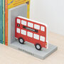 Personalised Kids London Bus Bookends, thumbnail 2 of 9