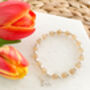 Citrine Crystal Bracelet With Bee Charm, thumbnail 2 of 3