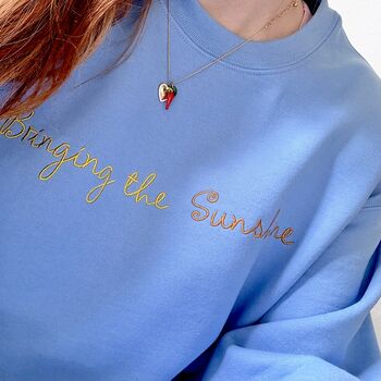 Bringing The Sunshine Embroidered Sweatshirt, 6 of 8