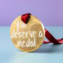 'You Deserve A Medal' Chocolate Medal, thumbnail 3 of 10