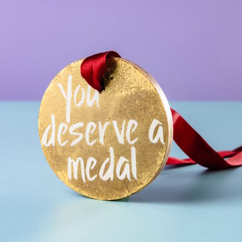 'You Deserve A Medal' Chocolate Medal, 3 of 10