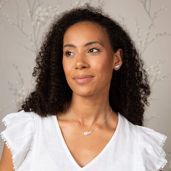 Silver Plated Wild Meadow Crystal Necklace, 2 of 4