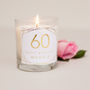 60th Birthday Personalised Candle Gift, thumbnail 3 of 5