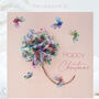 Five Multicoloured Christmas Flower Butterfly Cards, thumbnail 1 of 12
