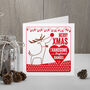 Personalised Boyfriend Christmas Threads Card, thumbnail 1 of 2