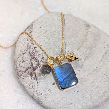 The Trio Labradorite Necklace, 2 of 7