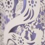 Personalised 2nd Birthday Card Papercut Woodland Design, thumbnail 8 of 8