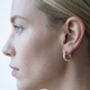 Kin Stone Huggie Hoop Earrings, thumbnail 2 of 5