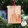 Wooden Christmas Travel Memories Personalised Bauble, thumbnail 3 of 5