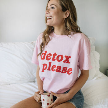 Detox Please Unisex Slogan T Shirt, 2 of 3