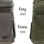 Canvas Backpack And Personalised Luggage Tag Set, thumbnail 7 of 9