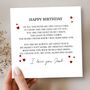 Romantic Poem Birthday Card, Love Card For Him Or Her, thumbnail 1 of 3