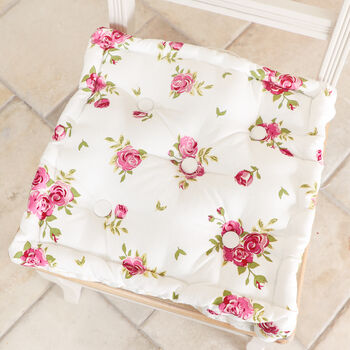 English Rose Dining Chair Cushions, 3 of 10