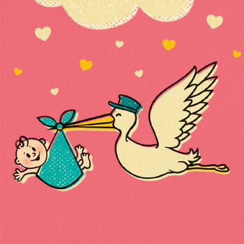 New Baby Girl Card ‘Bundle Of Joy’, 4 of 4