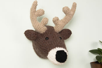 Giant Deer Head Knitting Kit, 3 of 8
