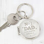 Personalised No.One Dad Photo Keyring, thumbnail 1 of 3