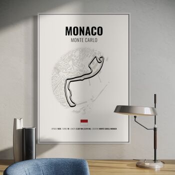 Monaco/Monte Carlo F1 Track Print F1 Gift, Father's Day Gifts, 2 of 2