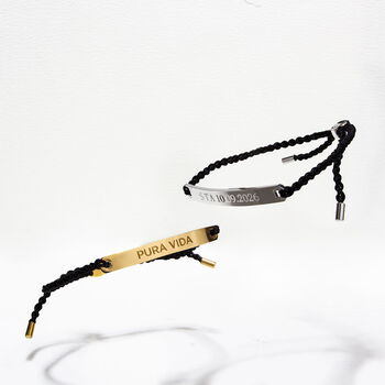 Friendship Plate Personalised Bracelet Steel, 3 of 8