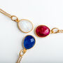 Gold Plated Gemstone Necklace, thumbnail 7 of 10