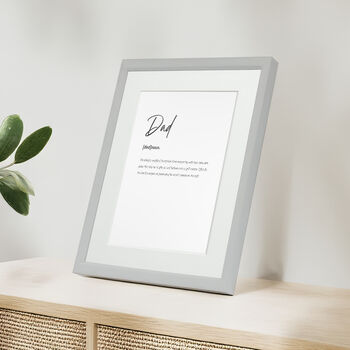 Personalised Dad Family Keepsake Framed Print, 2 of 11