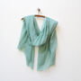 Sage Green Lightweight Scarf Plain, thumbnail 4 of 10