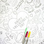 Giant Valentine's Day Colouring Poster, thumbnail 8 of 8
