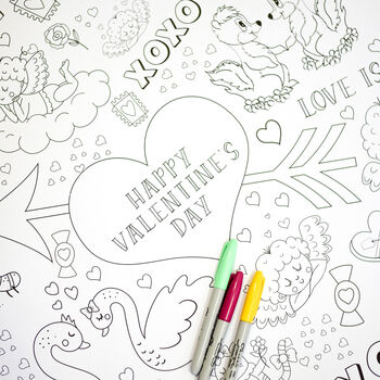 Giant Valentine's Day Colouring Poster, 8 of 8