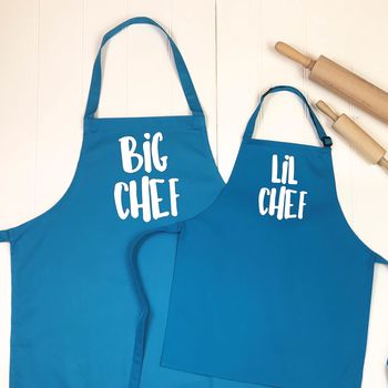 Big / Lil Chef Father And Son Apron Set, 6 of 8