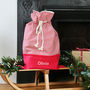 Luxury Personalised Gingham Check Christmas Santa Sack, thumbnail 1 of 4