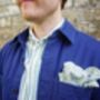 Dancys Mens Pale Blue Paisley Print Pocket Square, thumbnail 6 of 9