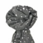 Stars Silver And Rose Gold Foil Scarf, thumbnail 6 of 9