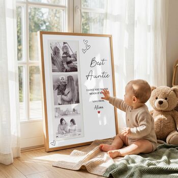 Personalised Best Auntie Photo Print, Grandma, Auntie Photo Print, Any Relation, 3 of 3