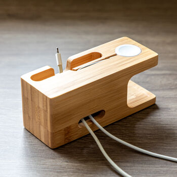 Personalised Apple Charging Station Modern, 5 of 6