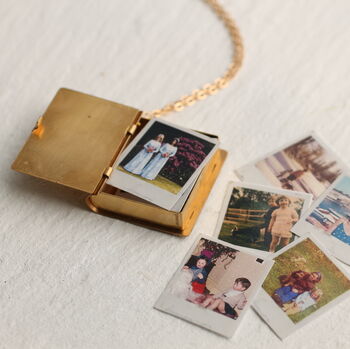 Personalised Family Album Miniature Locket Necklace, 7 of 10