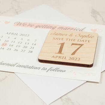 Calendar Wedding Save The Date Magnets And Cards, 4 of 7
