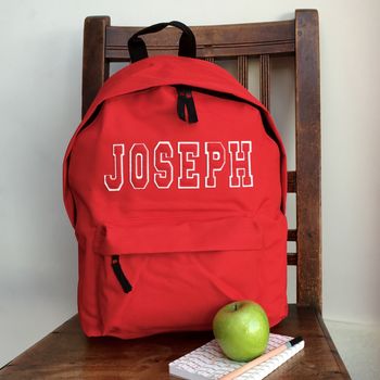 Personalised Applique Name Backpack, 2 of 12