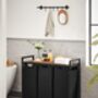Multi Compartment Laundry Hamper With Removable Bags, thumbnail 2 of 9