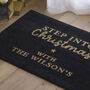 Personalised Step Into Christmas Doormat, thumbnail 2 of 3