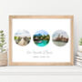 Three Photo Personalised Print With Framing Available, thumbnail 1 of 9