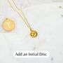 Gold Plated Sterling Silver Sunflower Necklace, thumbnail 4 of 8