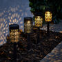 Set Of Four Moroccan Garden Stake Lights, thumbnail 1 of 1