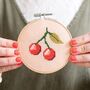 Cherry Cross Stitch Kit, thumbnail 1 of 3