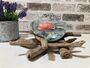 Medium Molten Glass Bowl On Driftwood Base, thumbnail 1 of 8