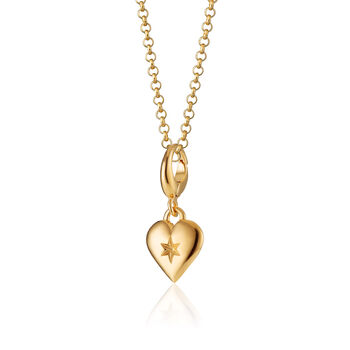 18ct Gold Heart Charm Necklace, 2 of 6