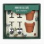 Plant Pot Egg Cup Set With Shovel Spoons, thumbnail 3 of 3