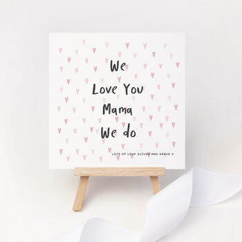 I Love You Mummy/ Mum Personalised Card, 2 of 2