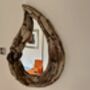 85cm Heavy Teardrop Driftwood Mirror Huge Wooden Wall Decor, thumbnail 7 of 10